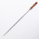 Stainless skewer 620*12*3 mm with wooden handle в Майкопе