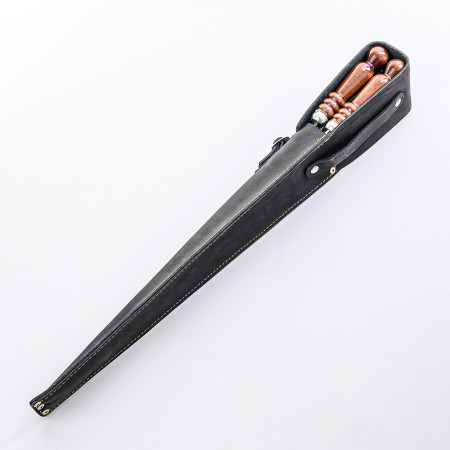 A set of skewers 670*12*3 mm in a black leather case в Майкопе