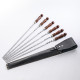 A set of skewers 670*12*3 mm in a black leather case в Майкопе