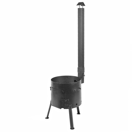 Печь диаметром 360 мм с трубой под казан 12 литров в Майкопе
