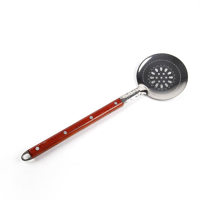 Skimmer stainless 40 cm with wooden handle в Майкопе