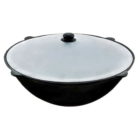 Uzbek cast iron cauldron 10 l round bottom в Майкопе
