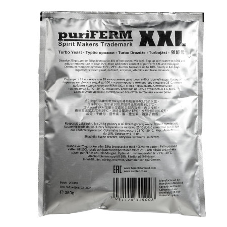 Turbo yeast alcohol "PuriFerm XXL" (350 gr) в Майкопе