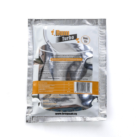 Turbo yeast alcohol BragMan "RUM TURBO" (72 gr) в Майкопе