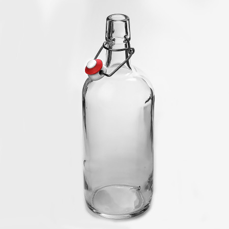 Бутылка бесцветная бугельная 1 литр в Майкопе